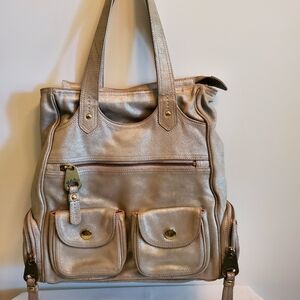 MARC JACOBS Vintage Metallic Shoulder Bag - Color: Starry Silver